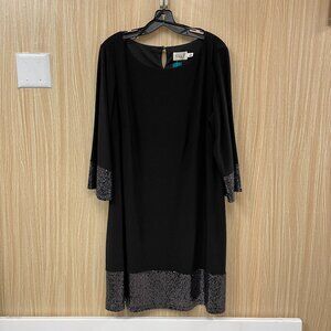 Eliza J black sequin dress size 16